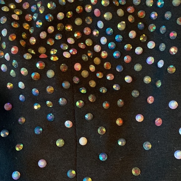 The Eras Tour / Urban Outfitters Rhinestone Bandeau / crop top with back zip - Picture 2 of 7